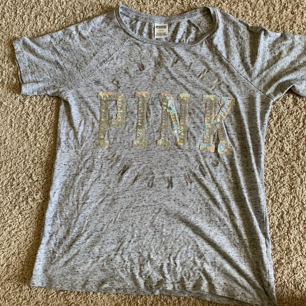 Gray Victoria’s Secret T-shirt